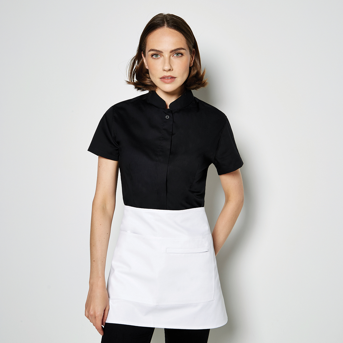 Black collared shirt womens best sale