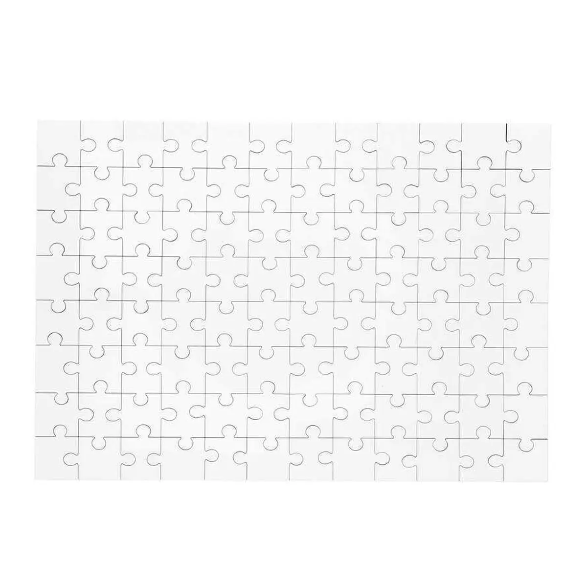 UniSub Hardboard Gloss White Jigsaw Puzzle 96 Pieces UK 2024